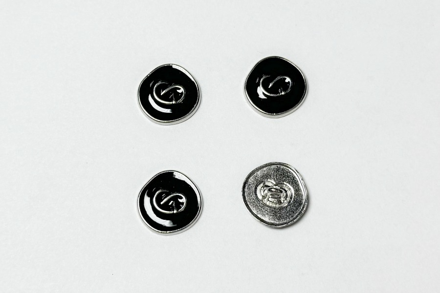 Гудзик металевий 18 мм Mertbutton, нікель, UTS-66-28-nik