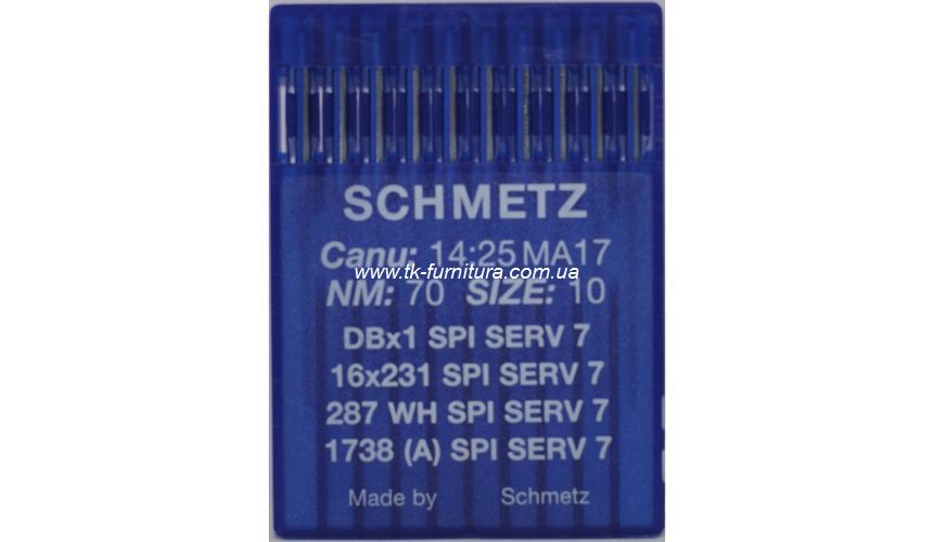 Голки №70 SCHMETZ універсальні, кругле гостре вістря, DBx1 SPI