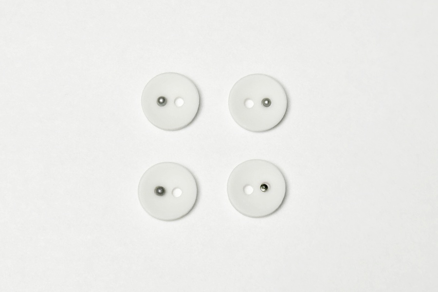 Гудзик 11.5 мм Mertbutton, білий, AVR-2-18-9999
