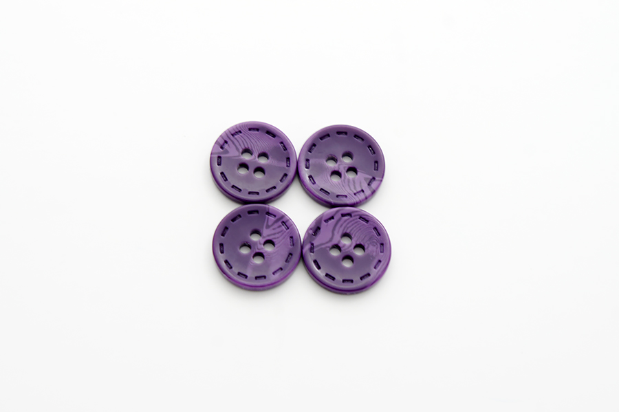 Гудзик 18 мм Mertbutton, фіолетовий ожиновий, 13-28-0298