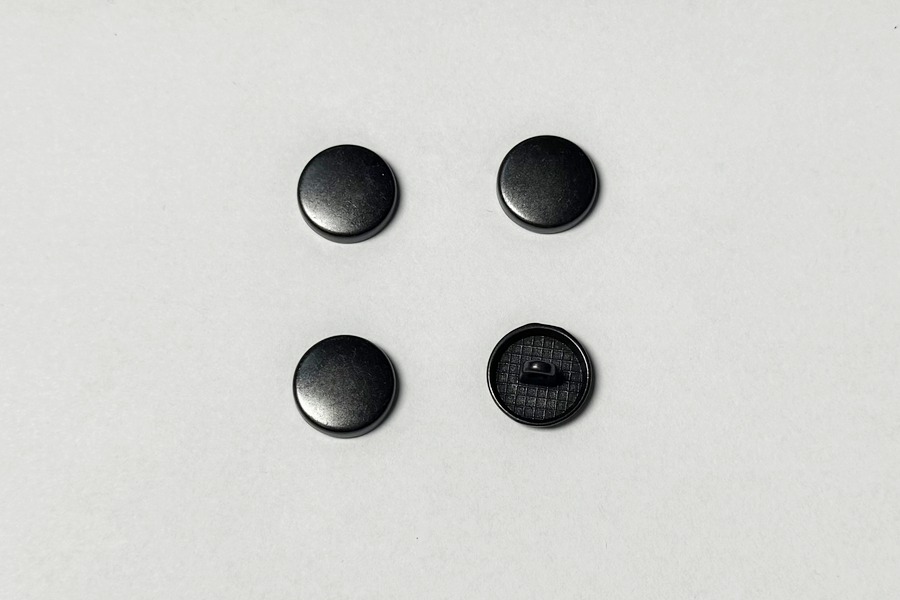 Гудзик металевий 15 мм Mertbutton, чорний, CN-26-24-black