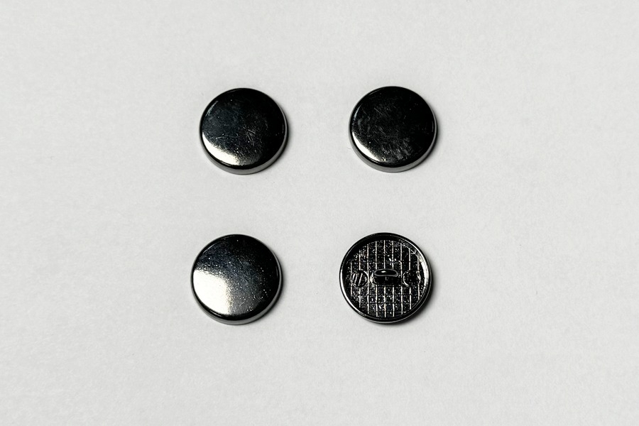 Гудзик металевий 18 мм Mertbutton, нікель чорний, CN-26-28-b.nik