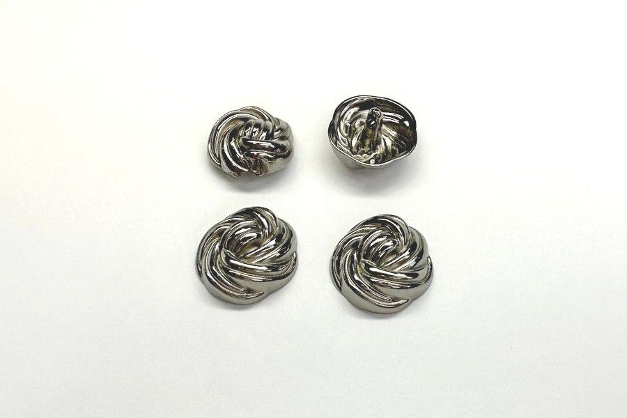 Гудзик металевий 15 мм Mertbutton, нікель, SMB-422-23-b.nik