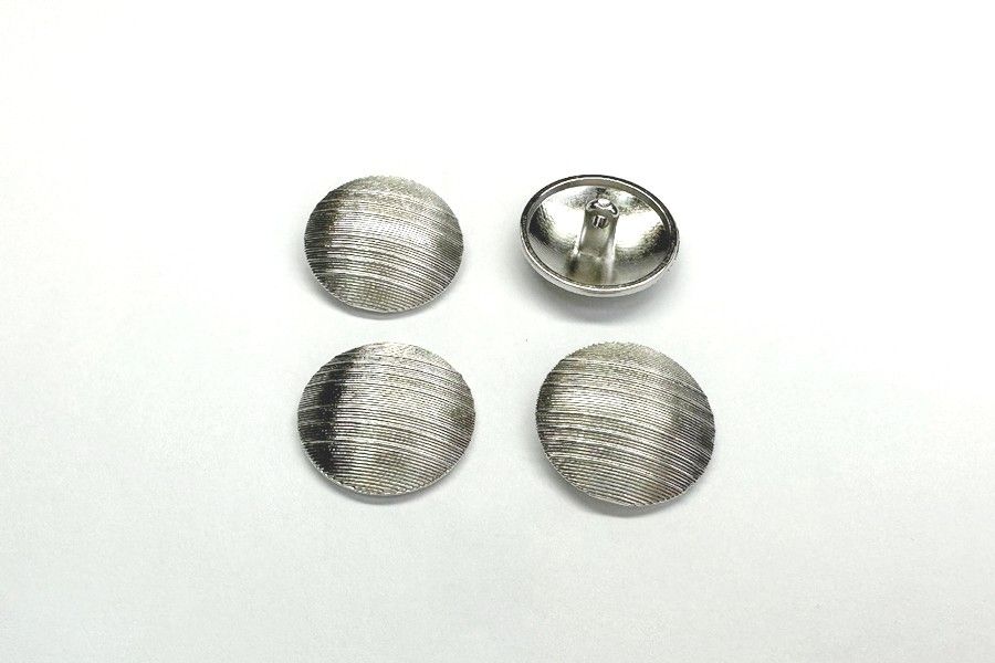 Гудзик металевий 18 мм Mertbutton, нікель, SMB-6370-28-nik