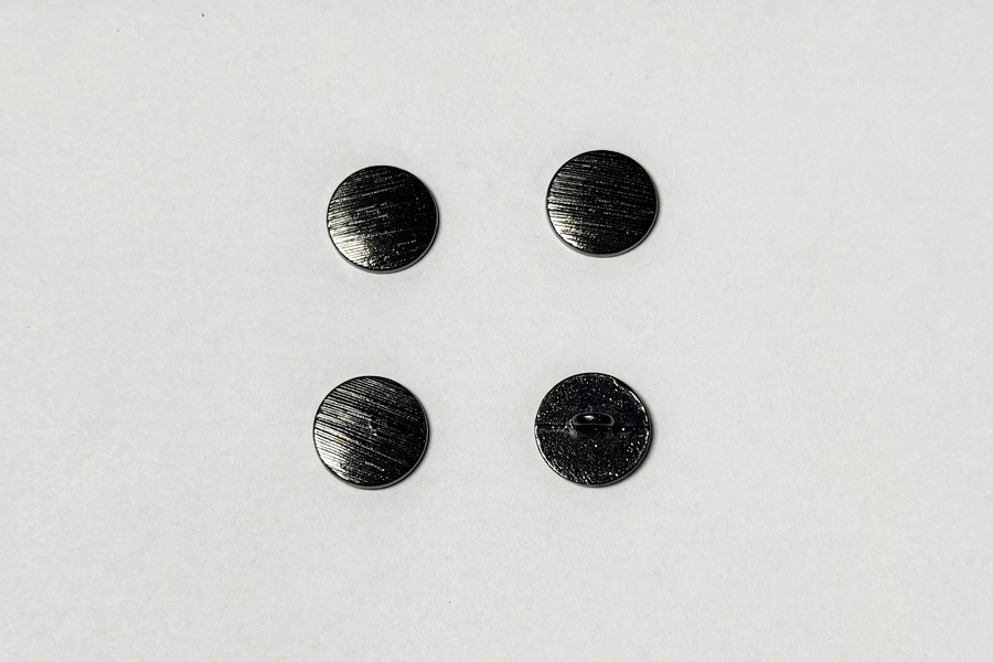 Гудзик металевий 15 мм Mertbutton, нікель чорний, UTS-61-24-b.nik
