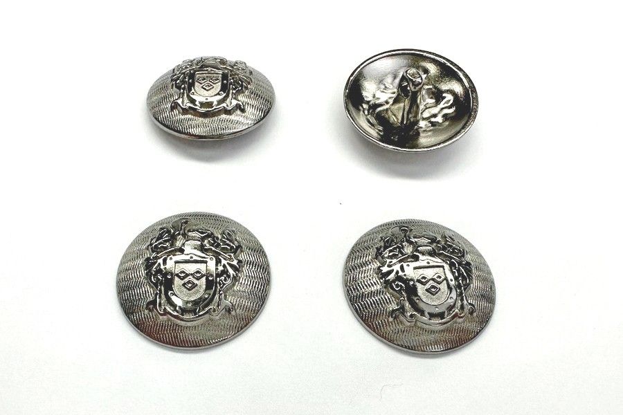 Гудзик металевий 23 мм Mertbutton, нікель чорний, SMB-372-36-b.nik