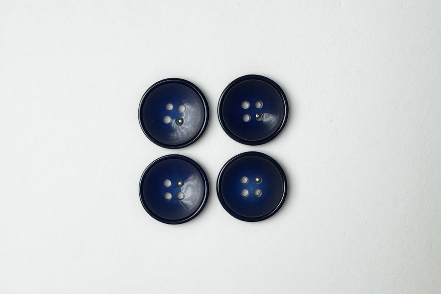Гудзик 20 мм Mertbutton, фіолетовий синій, 3107-32-1233