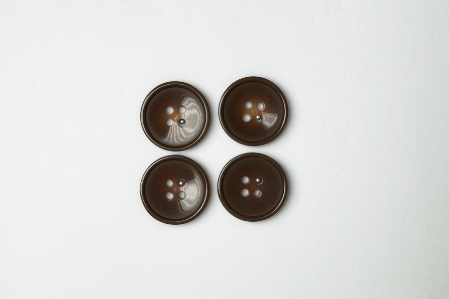 Гудзик 20 мм Mertbutton, какао, 3107-32-1281
