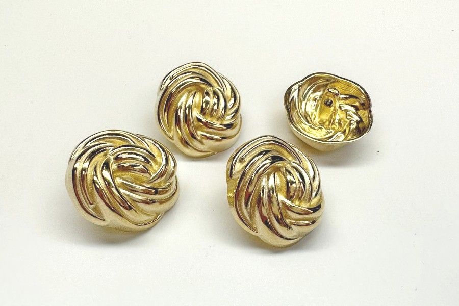 Гудзик металевий 23 мм Mertbutton, золото, SMB-422-36-gold