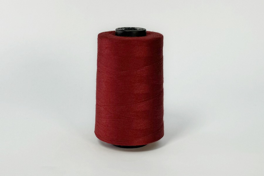 Нитки армовані ПЕ №45/2 3000 м Barva, червоний темний, 6073
