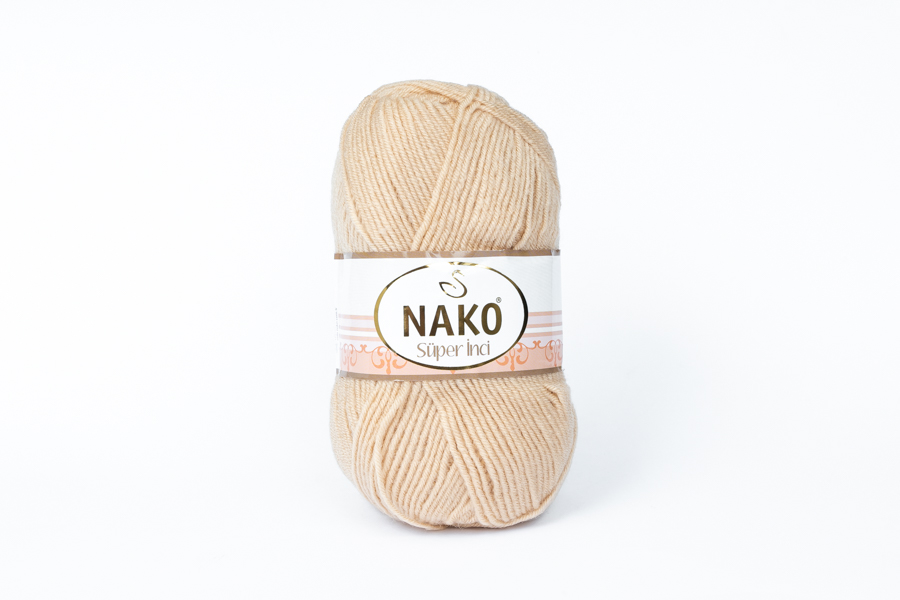 Пряжа Super inci 100гр/260м NAKO, бежевий, 219