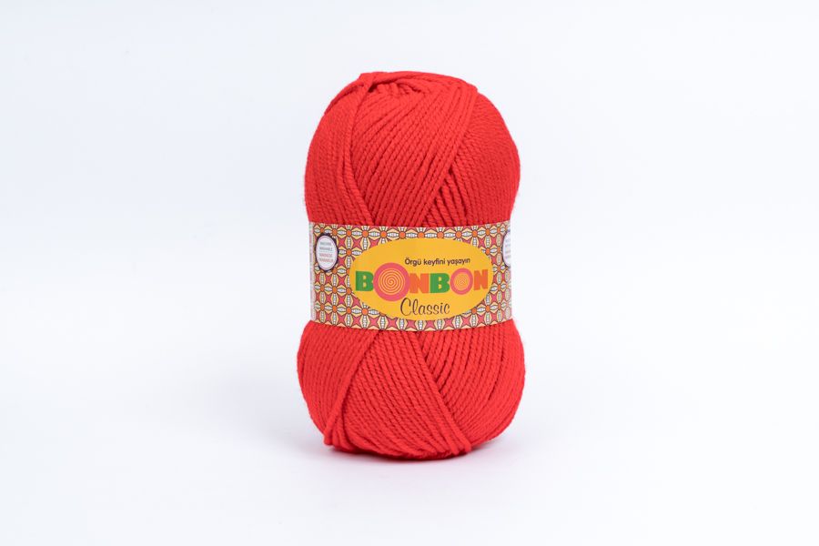Пряжа Bonbon classic 100гр/200м NAKO, червоний, 98619