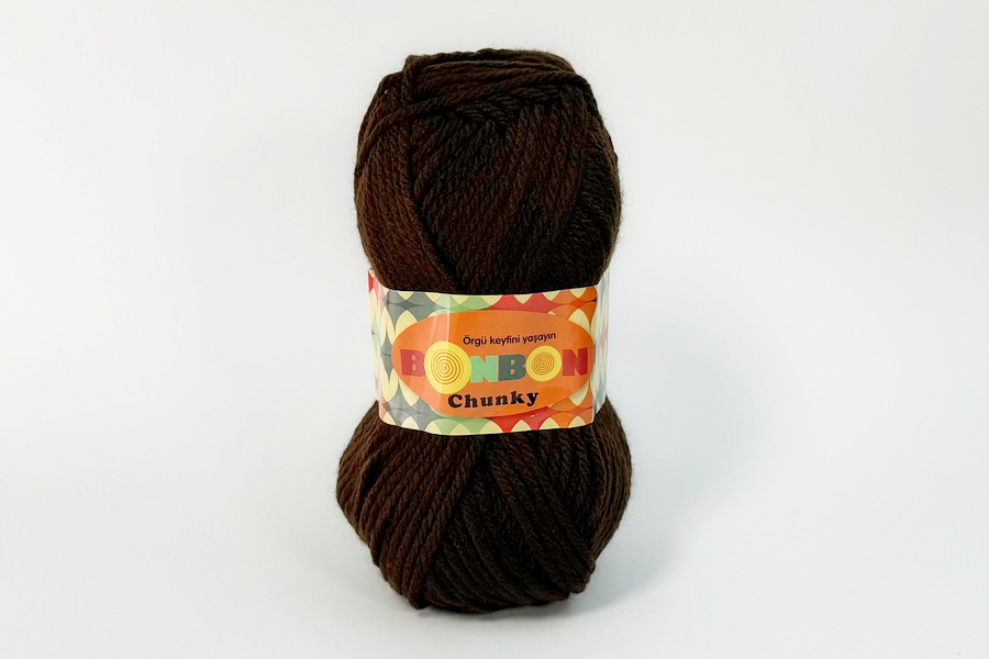 Пряжа Bonbon chunky 100гр/135м NAKO, коричневий, 98219
