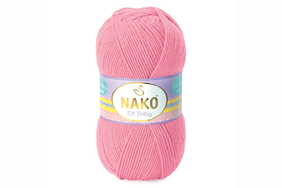 Пряжа Elit Baby 100гр/250м NAKO, рожевий, 6837