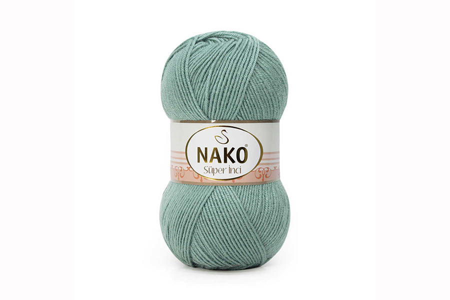 Пряжа Super inci 100гр/260м NAKO, сірий, 11537