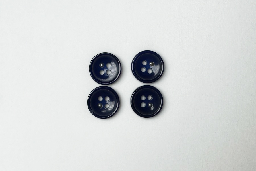 Гудзик 15 мм Mertbutton, фіолетовий синій, 3107-24-1233