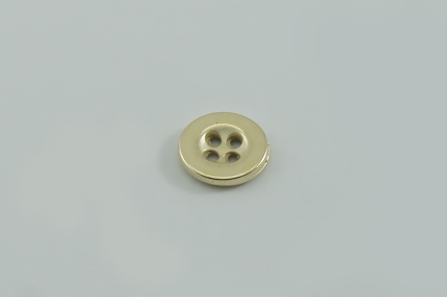 Гудзик металевий 11 мм Mertbutton, золото, MTL-21-18-gold