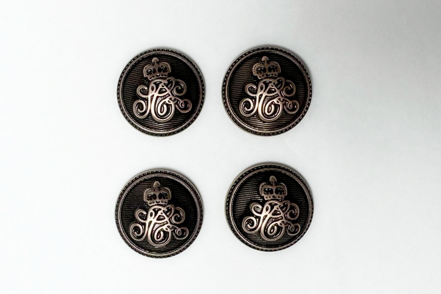 Гудзик 25 мм Mertbutton, мідь, 257e-40-coop