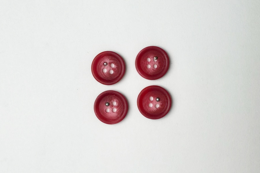 Гудзик 15 мм Mertbutton, різнокольоровий, 2607-24-9