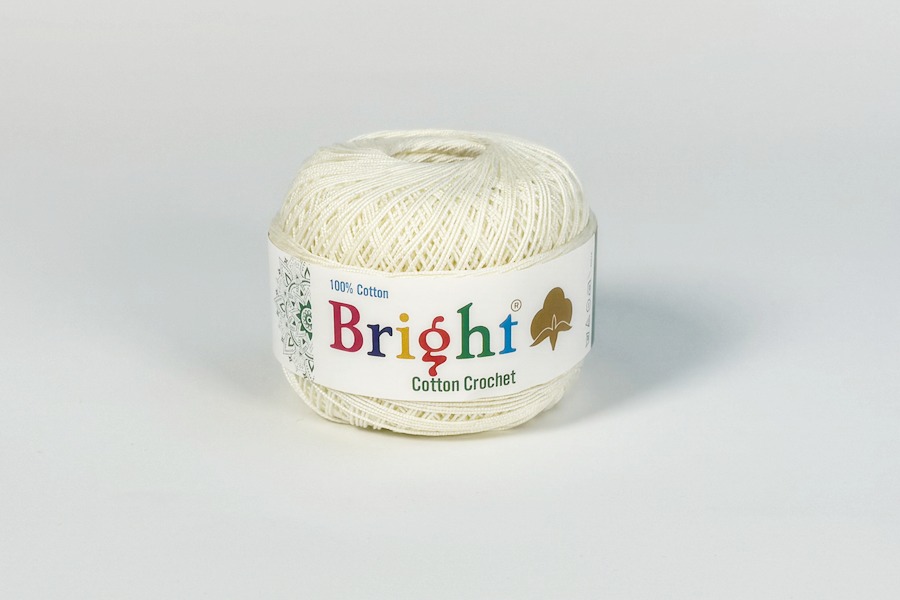 Нитки Ірис 50гр/230м Bright, молочний, 205