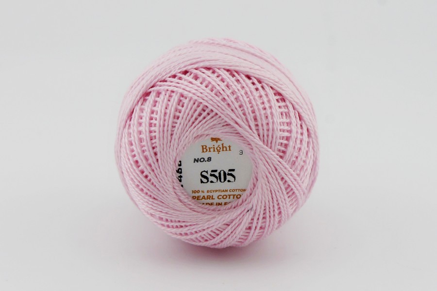 Нитки Ірис 10гр/80м Bright, рожевий, S505