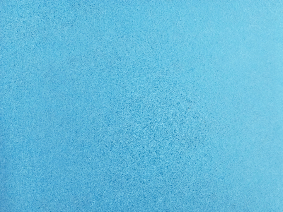 Фетр 1 мм 250x300 мм, блакитний яскравий