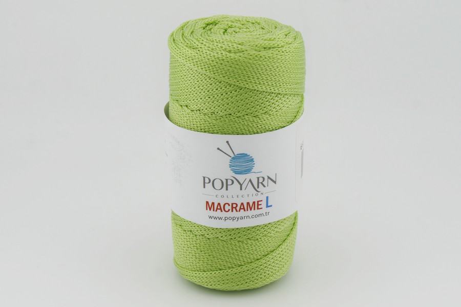 Пряжа Macrame L 100гр/90м POPYARN, салатовий, 459
