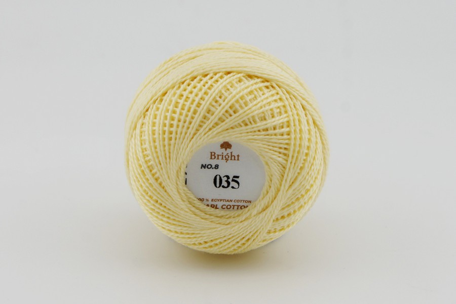 Нитки Ірис 10гр/80м Bright, жовтий, 35