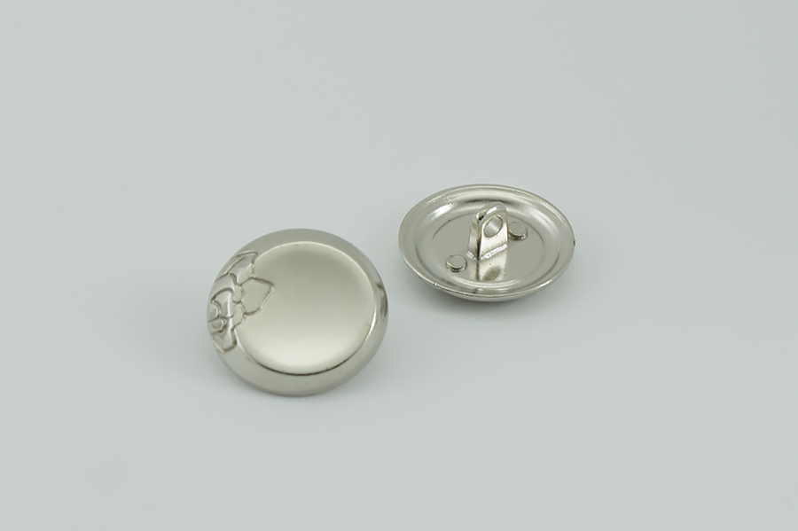Гудзик металевий 23 мм Mertbutton, срібло, АДС-542-36-silver