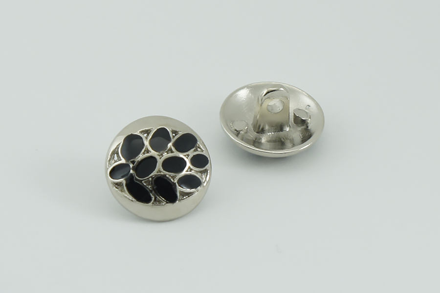 Гудзик металевий 18 мм Mertbutton, срібло, АДС-548-28-silver