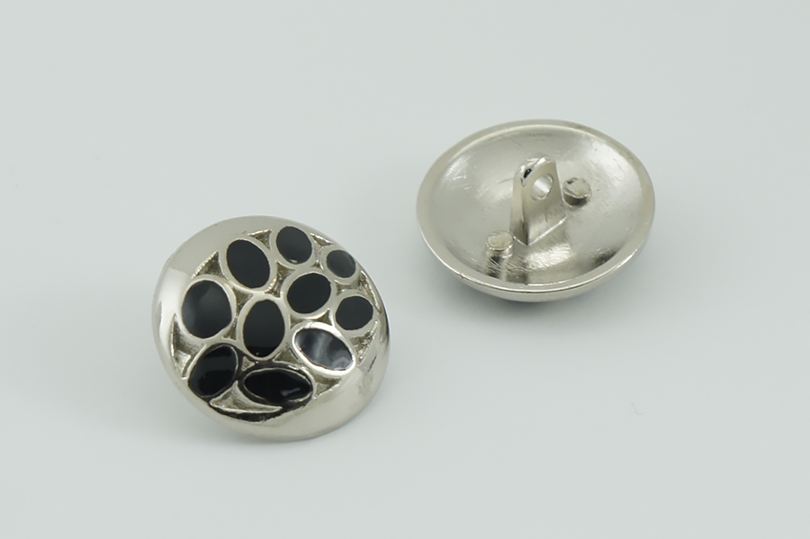Гудзик металевий 23 мм Mertbutton, срібло, АДС-548-36-silver