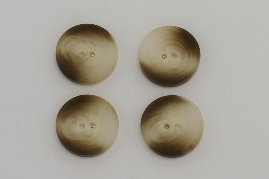 Гудзик 25 мм Mertbutton, бежевий кавовий, FNL-253-40-0208