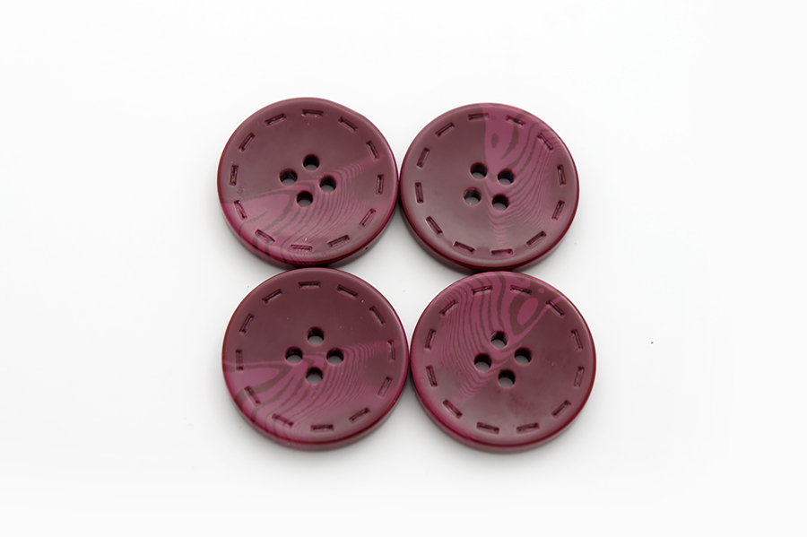 Гудзик 28 мм Mertbutton, малиновий темний, 13-44-1268