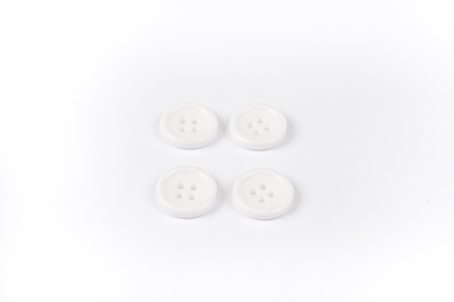 Гудзик 15 мм Mertbutton, білий, ВР-179-24-999