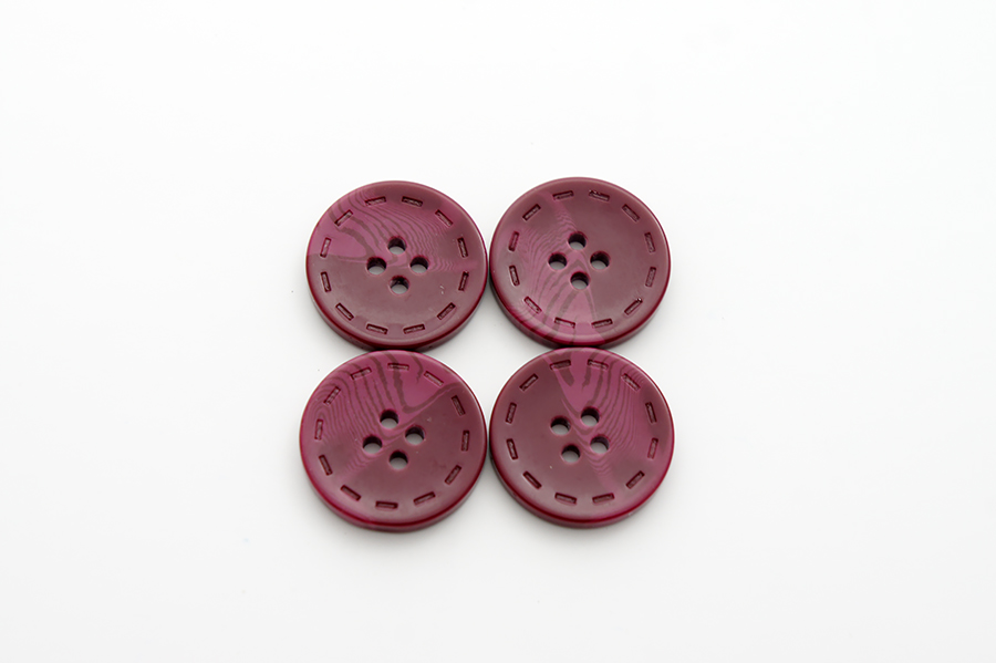 Гудзик 23 мм Mertbutton, малиновий темний, 13-36-1268