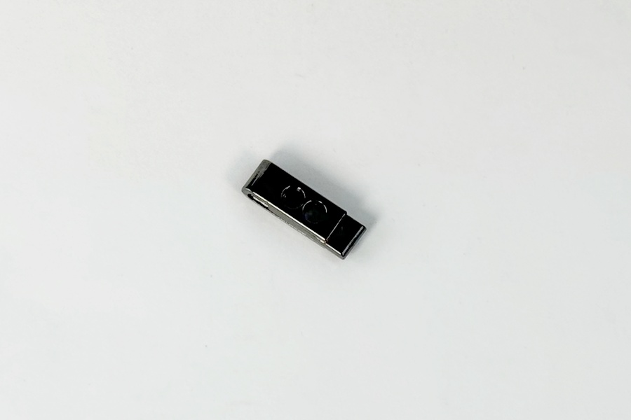 Фіксатор для шнура СТ037 металевий, 12,2 x 7,4 x 5,5 MH, нікель чорний, 6660-0145-b.nik