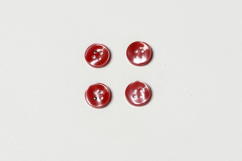 Гудзик 11.5 мм Mertbutton, кораловий, 3407-18-1200