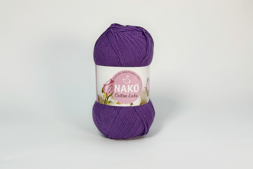 Пряжа Cotton Lux 100гр/330м NAKO, бузковий, 97559