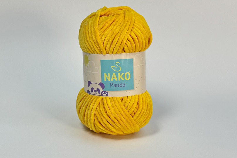 Пряжа Nako panda 100гр/120м, оранжевий, 3116