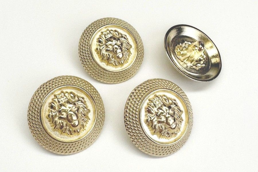 Гудзик металевий 23 мм Mertbutton, золото, SMB-375-36-gold