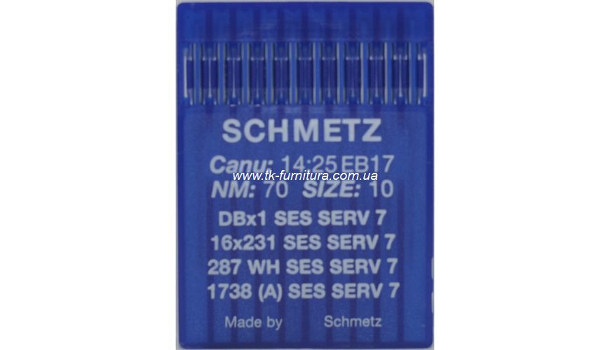 Голки №70 SCHMETZ універсальні, сферичне тонке вістря, DBx1 SES