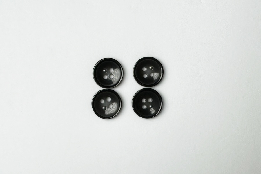 Гудзик 15 мм Mertbutton, чорний, 3107-24-000