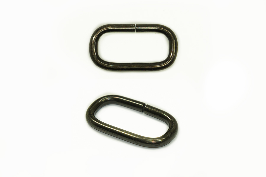 Рамка овал 26x14x4 мм, Castiglioni, стара латунь