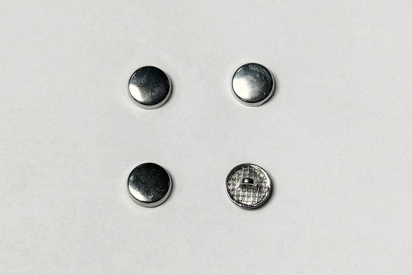 Гудзик металевий 12.5 мм Mertbutton, нікель, CN-26-20-nik