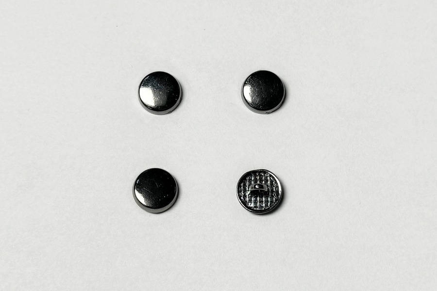 Гудзик металевий 12.5 мм Mertbutton, нікель чорний, CN-26-20-b.nik