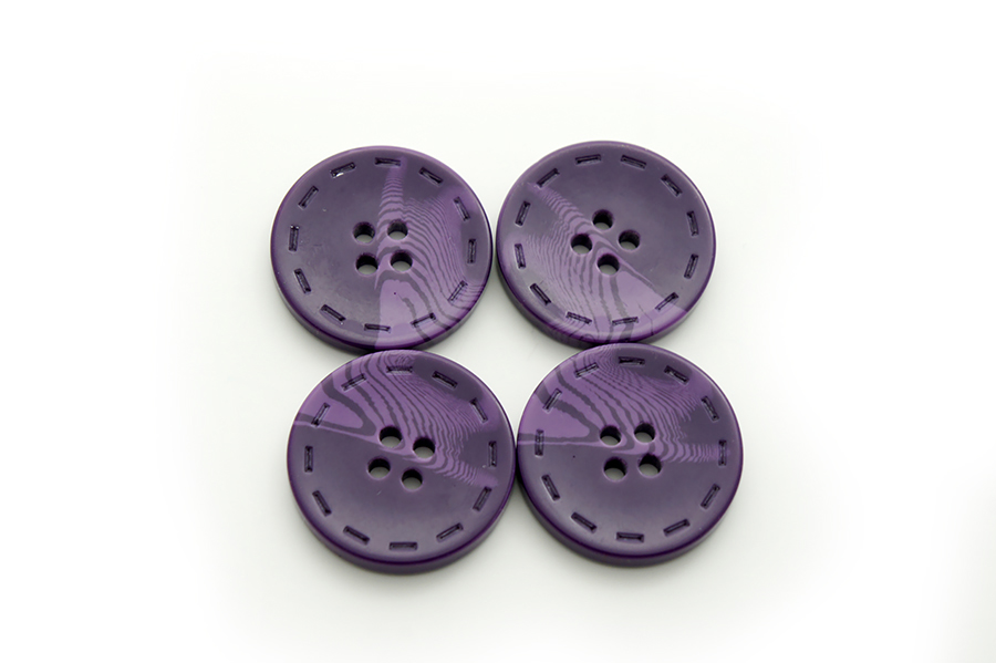 Гудзик 28 мм Mertbutton, фіолетовий ожиновий, 13-44-0298