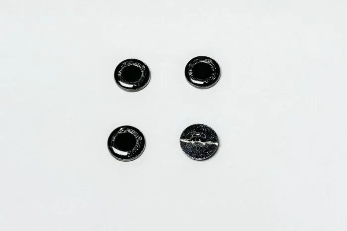 Гудзик металевий 15 мм Mertbutton, нікель чорний, UTS-74-24-b.nik