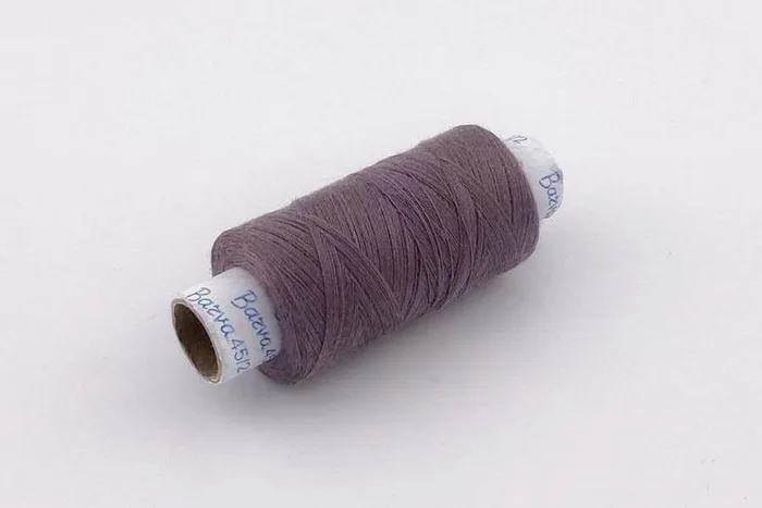 Нитки армовані №45/2 300 м Barva, бузковий брудний, 6054