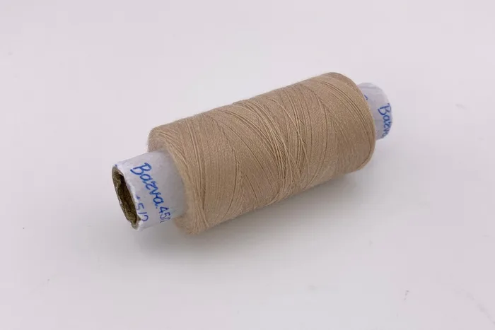 Нитки армовані №45/2 300 м Barva, бежевий натуральний, 7014