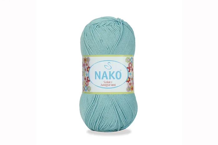 Пряжа Solare amigurumi 100гр/270м NAKO, блакитний, 11629